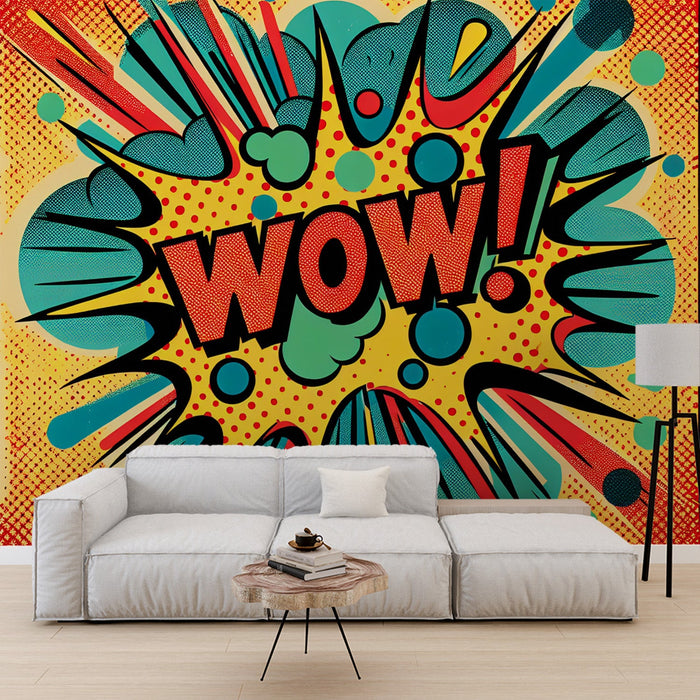 Comic Mural Wallpaper | Pop Art Explosion WOW