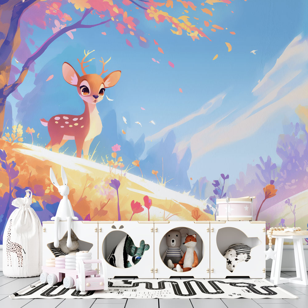 Deer Mural Wallpaper