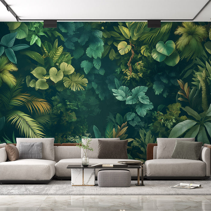 Foliage Mural Wallpaper | Rainforest