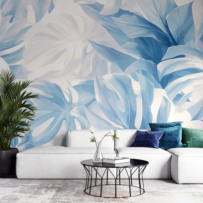 Foliage Mural Wallpaper | Nyanser av blå