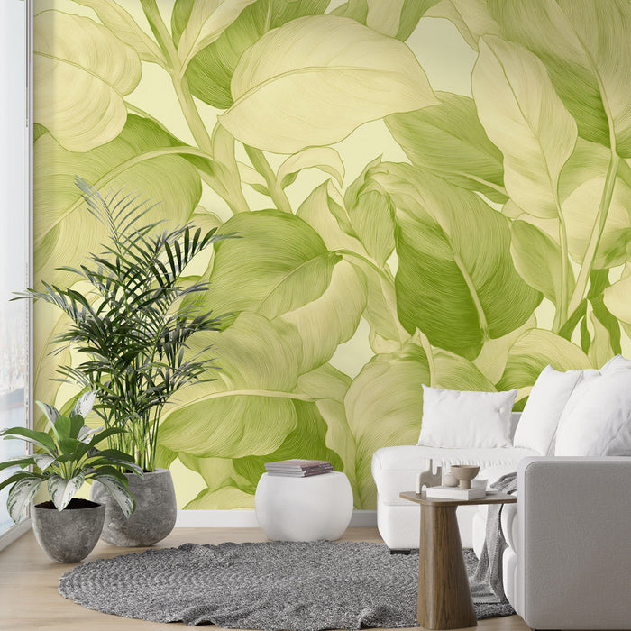 Foliage Mural Wallpaper | Shades of Green