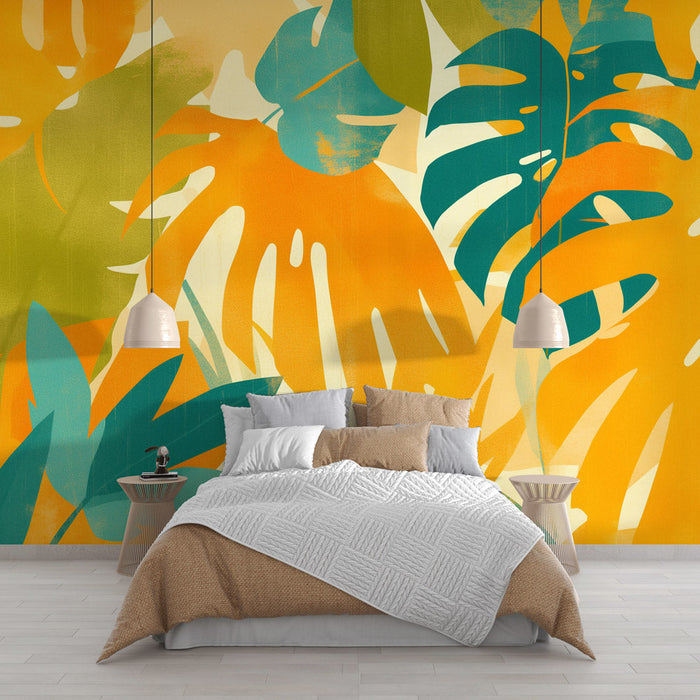 Foliage Mural Wallpaper | 70s Style