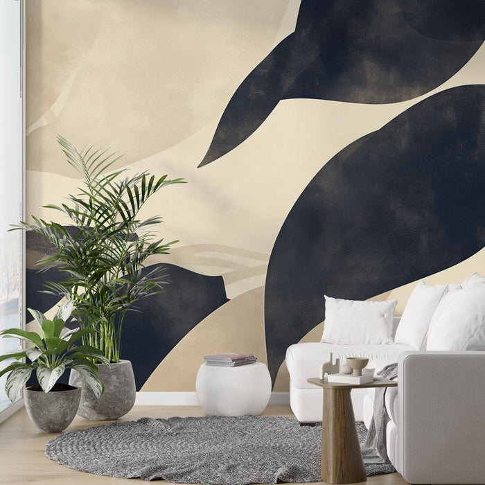 Foliage Mural Wallpaper | Sumi-e Panoramic