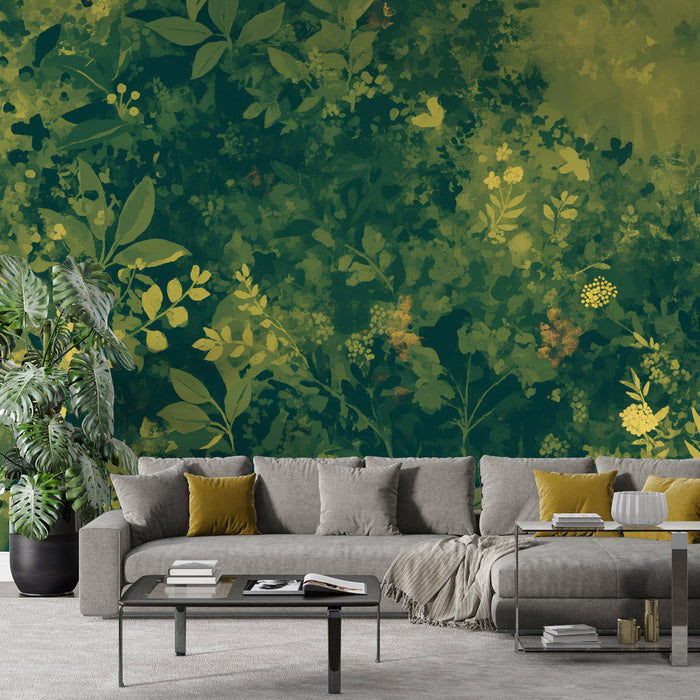 Foliage Mural Wallpaper | Lush Green Vegetation