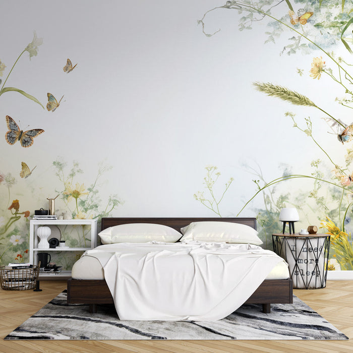 Wildflower Mural Wallpaper | Butterflies
Foto Behang | Vlinders