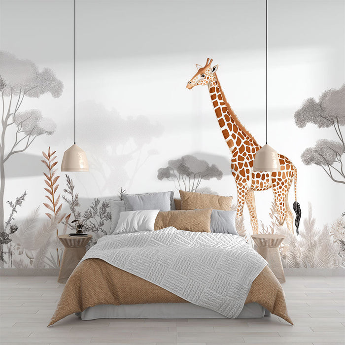 Giraffe Foto Behang | Boven de Pieken