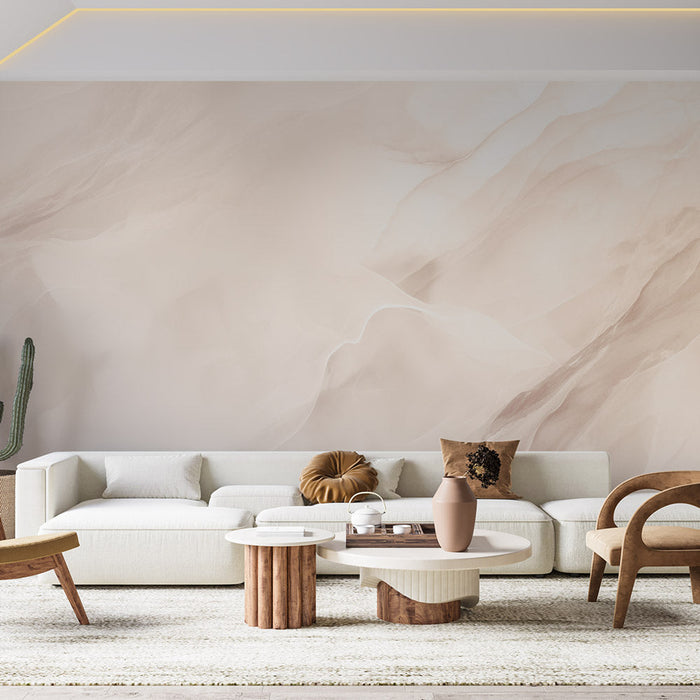 Marble Effect Mural Wallpaper | Pastel Color