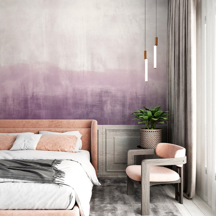 Japandi Mural Wallpaper | Lavender Teksturer og Farve