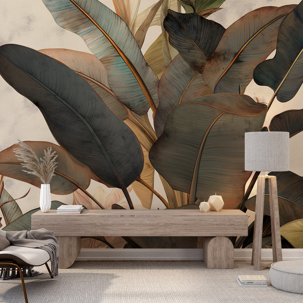 Forest Animals Mural Wallpaper | Watercolor Fox and Baby Design