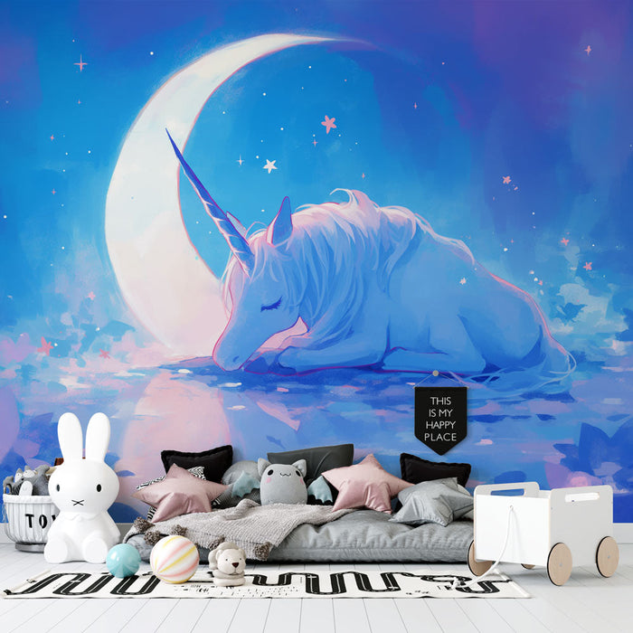 Unicorn Mural Wallpaper | Moonlight