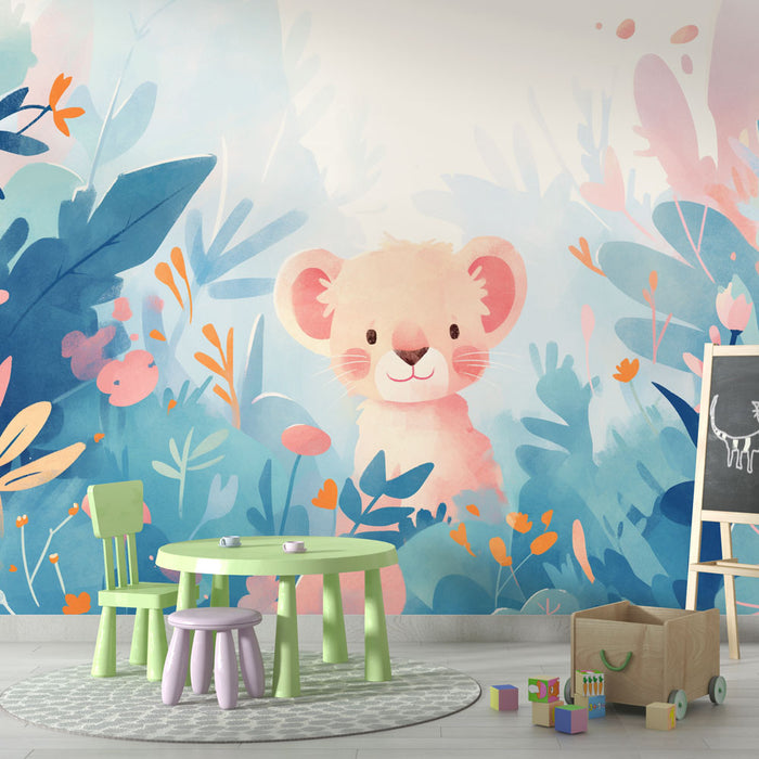 Lion Cub Mural Wallpaper | Pastel
Foto Behang Welpje | Pastel