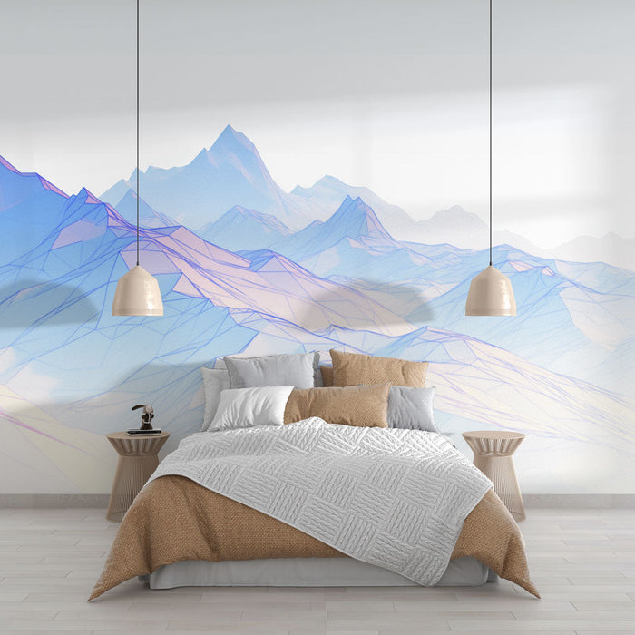 Mountain Wallpaper | Geometric Lines