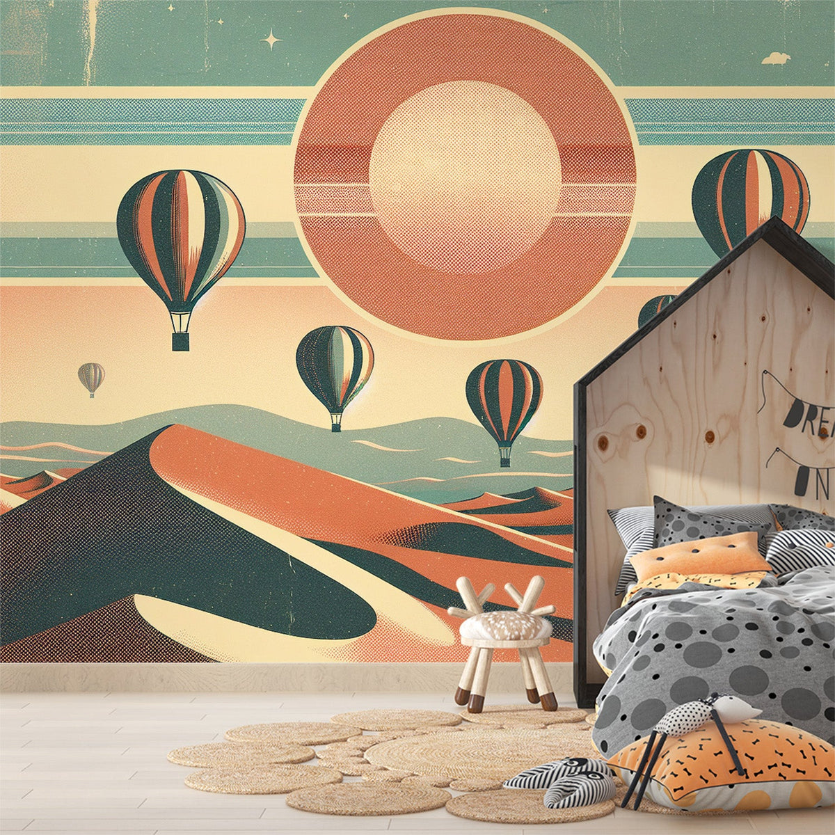 Vintage store Style Hot Air Balloon