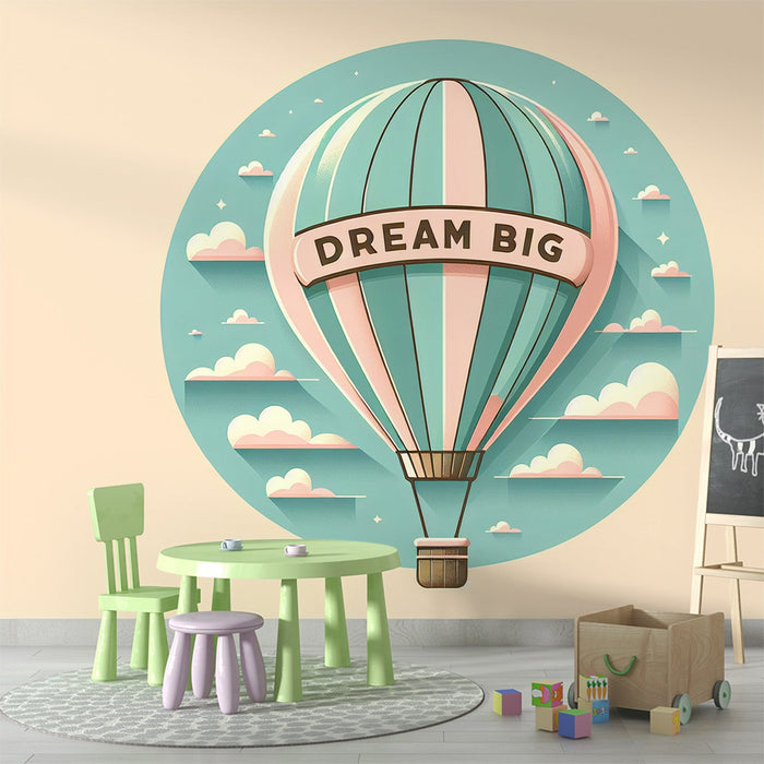 Hot Air Balloon Mural Wallpaper | Dream Big