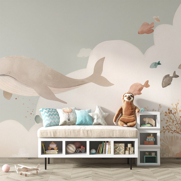 Foto Behang | Pastel Walvis