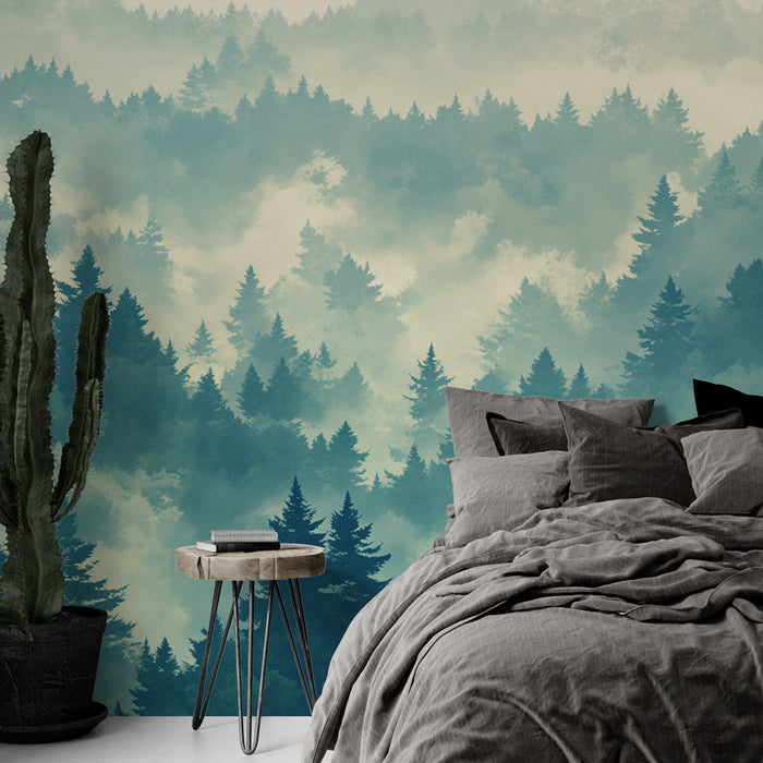 Fir Tree Mural Wallpaper | Scandinavisch Panorama