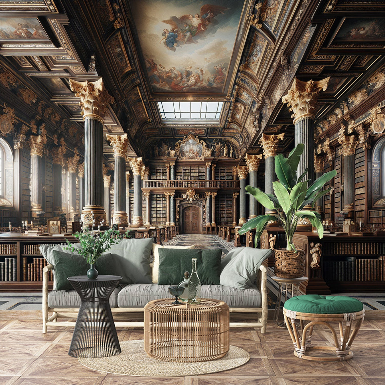 Tapeta biblioteczna