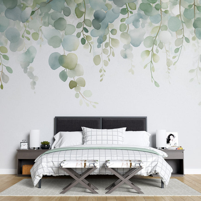 Foliage Mural Wallpaper | Cascading Vegetation