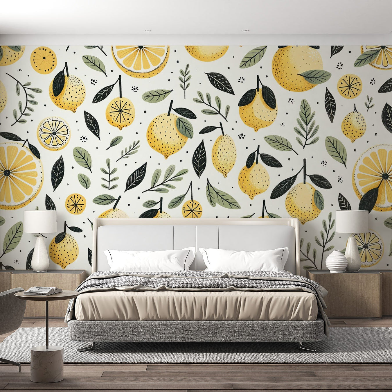 Lemon Mural Wallpaper