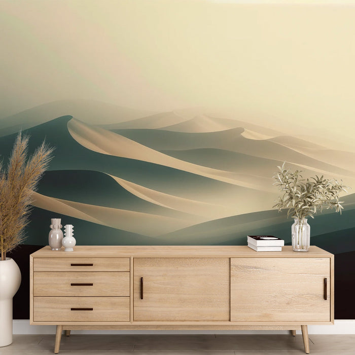 Mural Wallpaper of dune | White sand desert