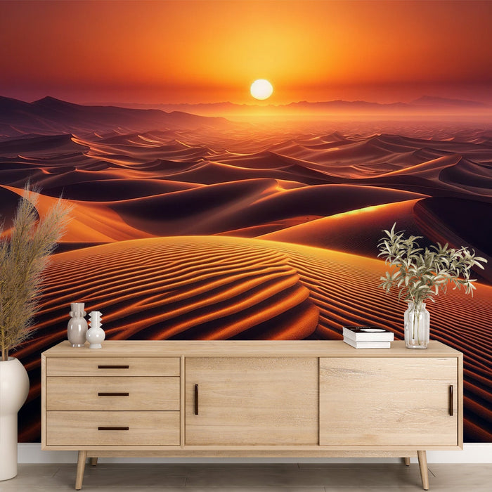 Dune Mural Wallpaper | Photograph of a Desert Sunset