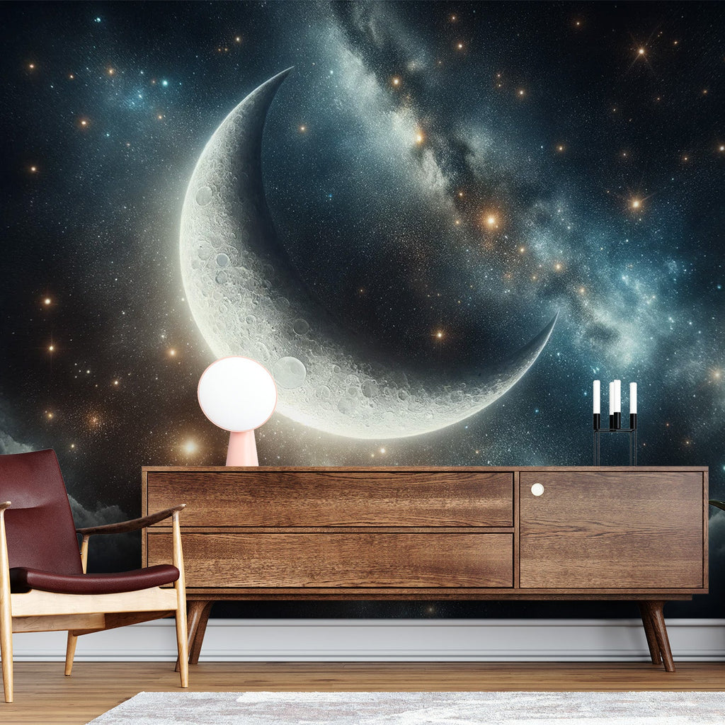 Rainbow Galaxy Space Wallpaper Moonlight Bedroom Mural selling Beauty Salon Wallpaper Nursery Home Decor Mural Exclusive Design Photo Wallpaper