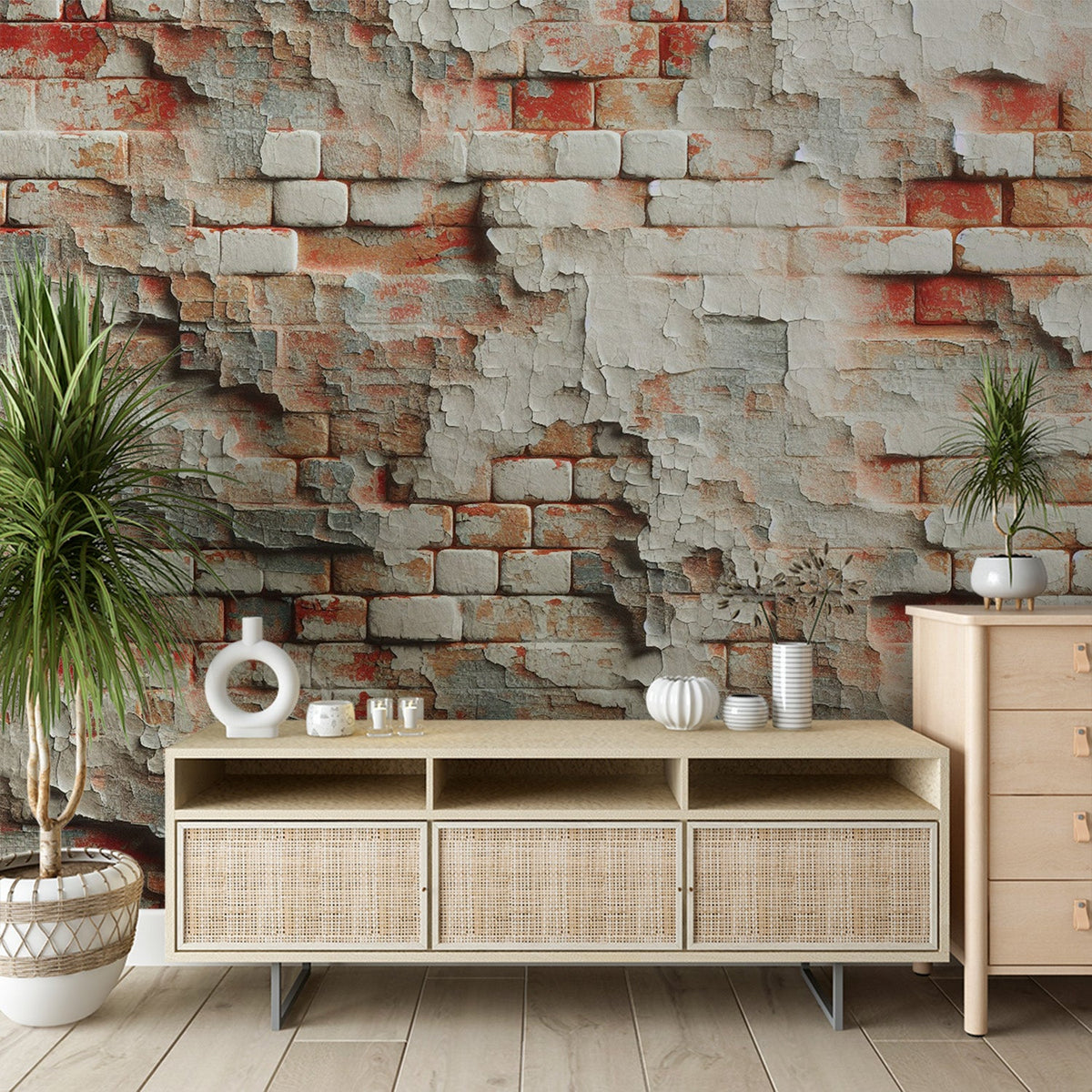 Brick Mural Wallpaper | Classic Red Industrial Design main image 1