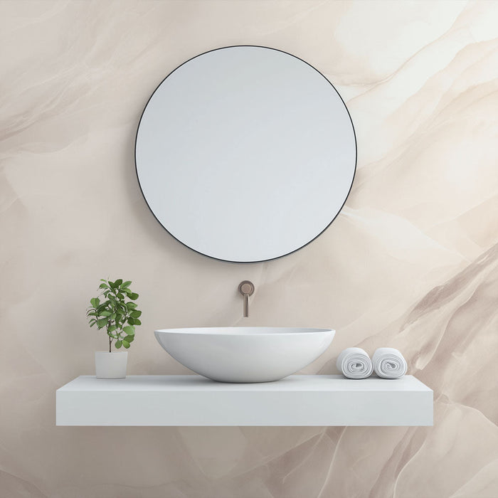 Ταπετσαρία μπάνιου | Απομίμηση μαρμάρου παστέλ χρώμα