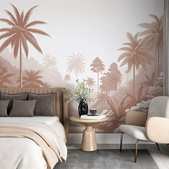 Terracotta Jungle Mural Wallpaper | Terracotta Palm Valley