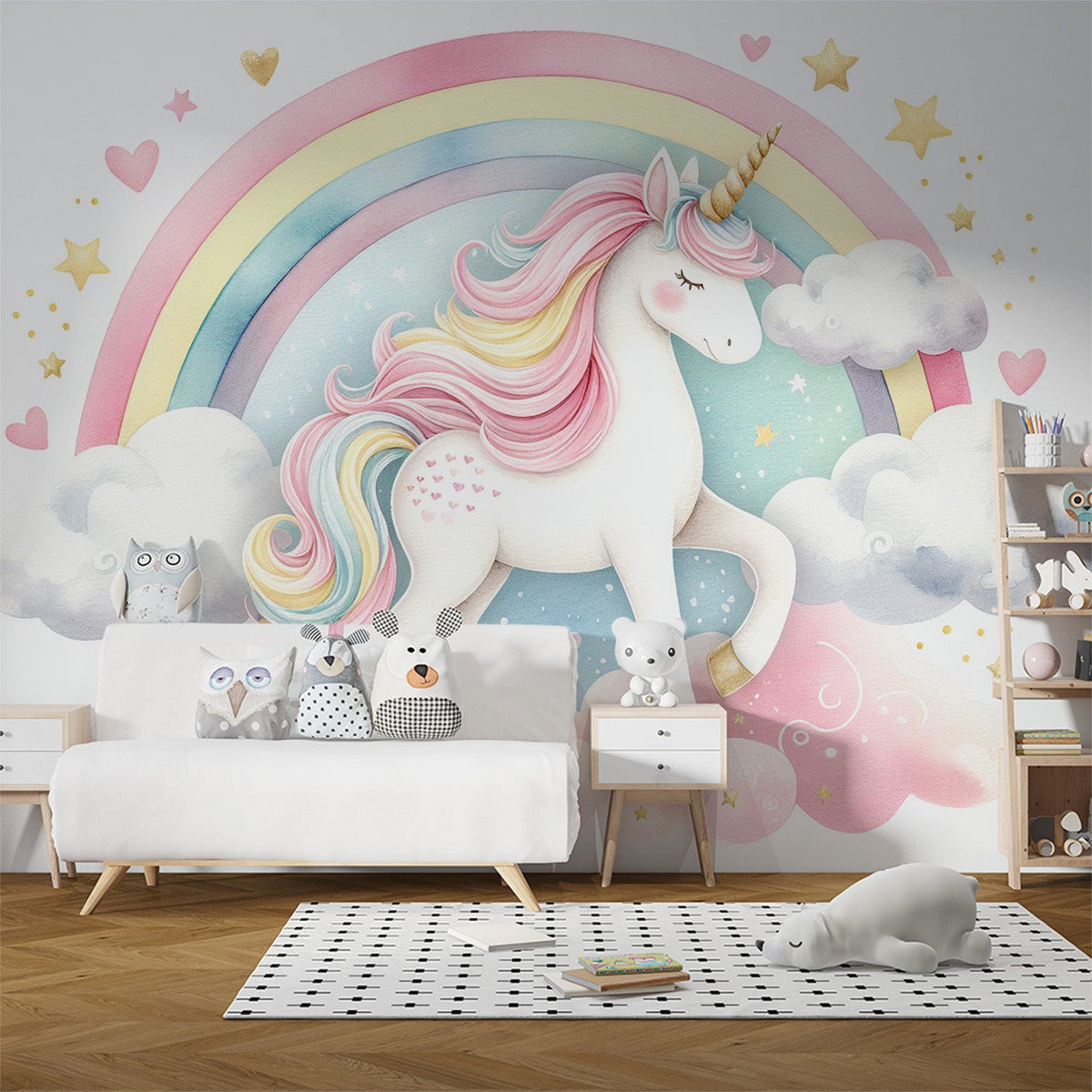 murando Fotobehang voor Kinderen 350x256 cm Vliesbehang Muurschildering