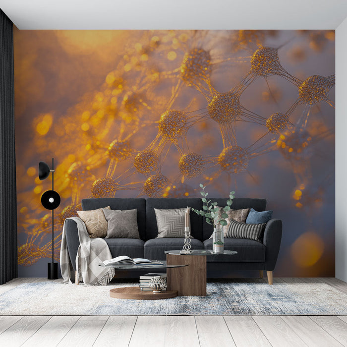 Mural Wallpaper Abstract | Golden Light Network