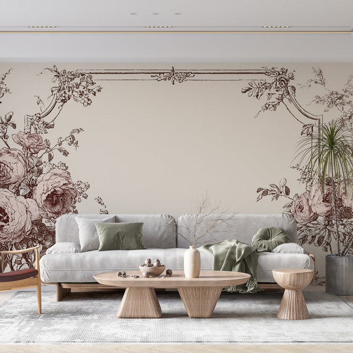 Fototapet cvetlični | Eleganten vintage cvetlični motiv