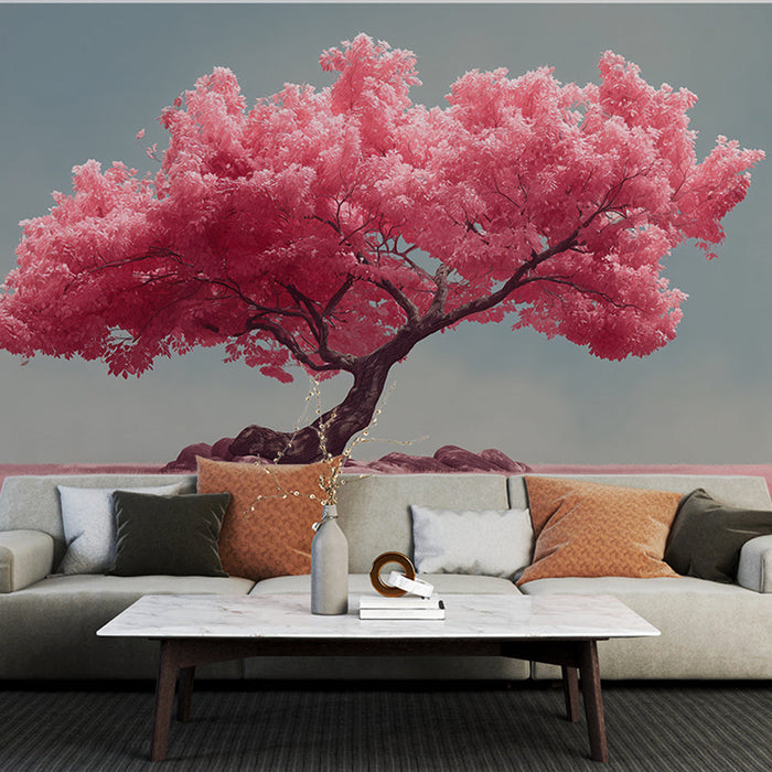Carta da parati albero di ciliegio | Bagliore rosa