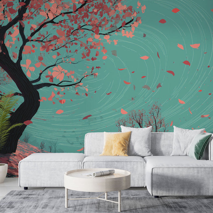 Tapeta podzim | Snová krajina s tancujícími listy