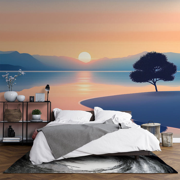 Tapete sunset | Έργο τοπίου Serenity