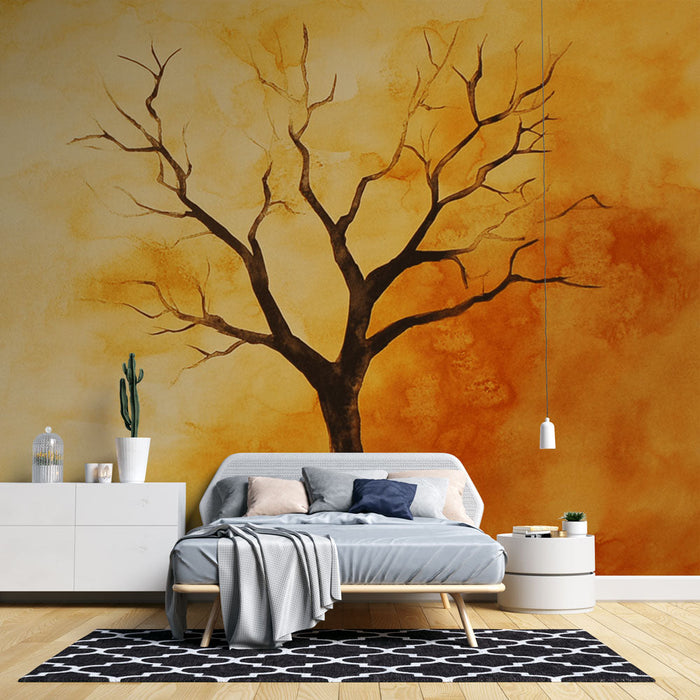 Mural Wallpaper artistic tree | Autumn Glow