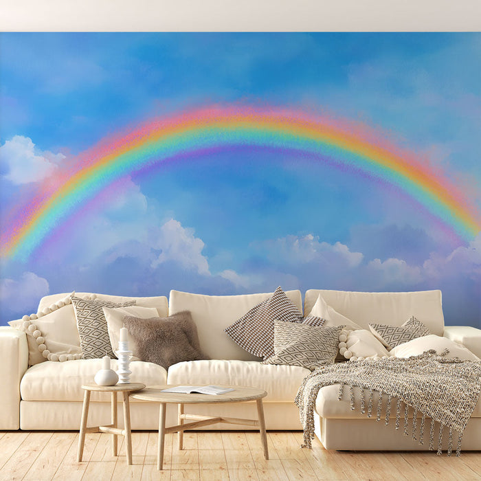 Carta da parati arcobaleno | Paesaggio celeste ad acquerello