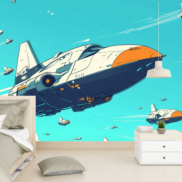 Tapete | Διαστημόπλοιο στον ουρανό