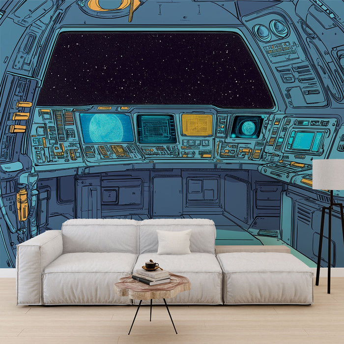 Tapeta vesmírná kabina | Futuristický výhled