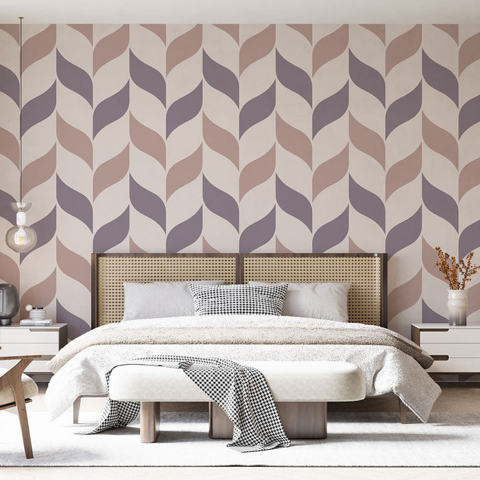 Tapeta s geometrijskim uzorkom | Apstraktni uzorak u ružičastoj i ljubičastoj boji