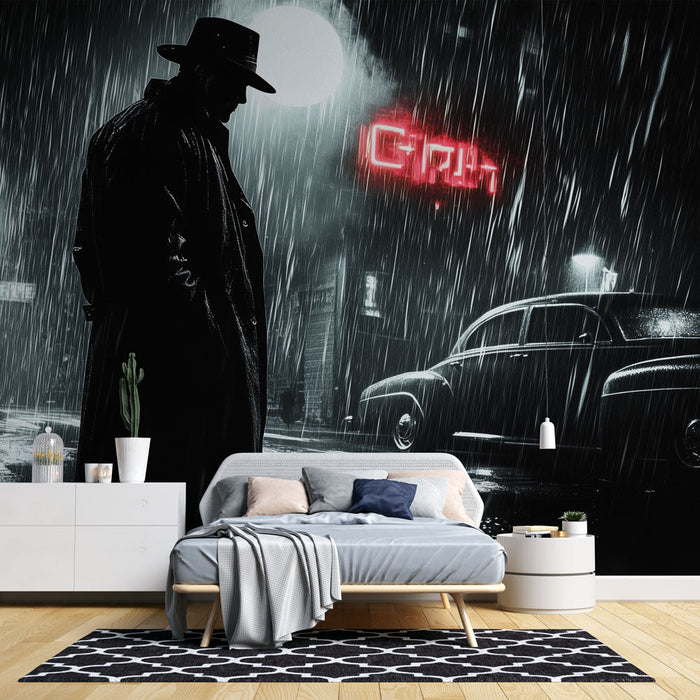 Tapeta film noir | Dramatyczna i tajemnicza atmosfera