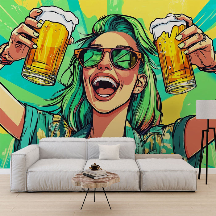 Carta da parati festival | Colorful pop art