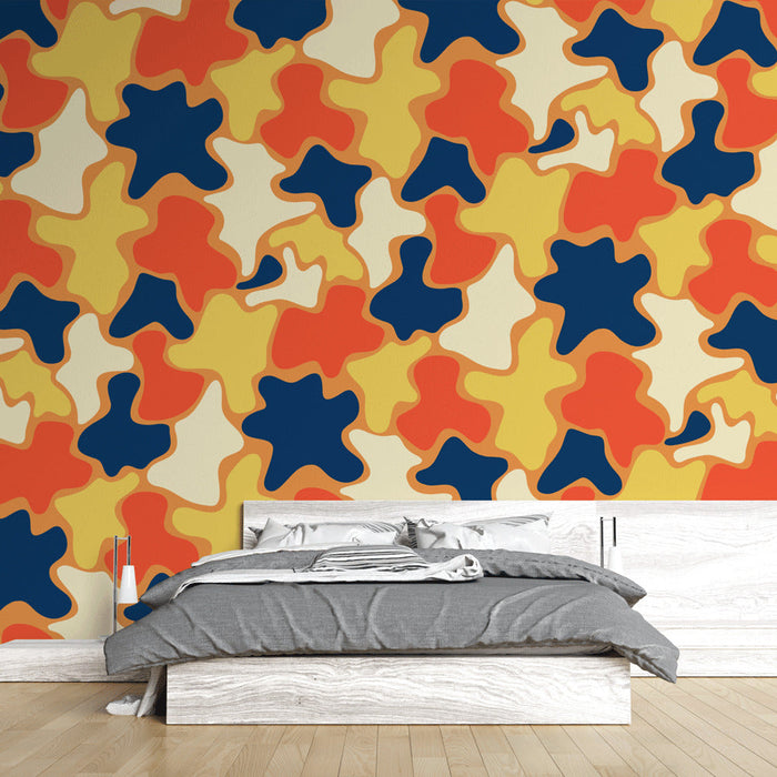 Mural Wallpaper abstract | Multicolor pop