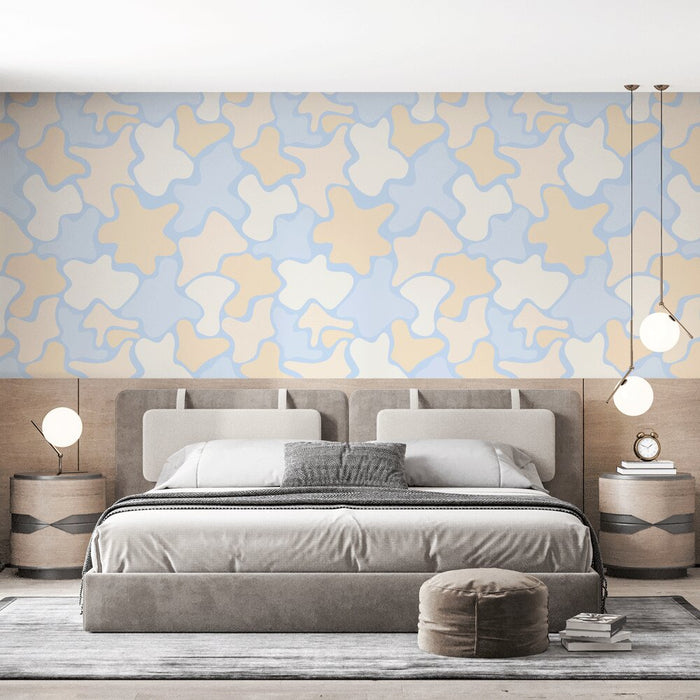 Mural Wallpaper camouflage | Pastel tones