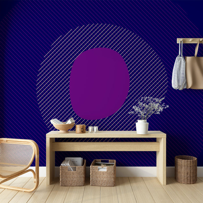 Fototapet geometrik | Mor dairesel desen