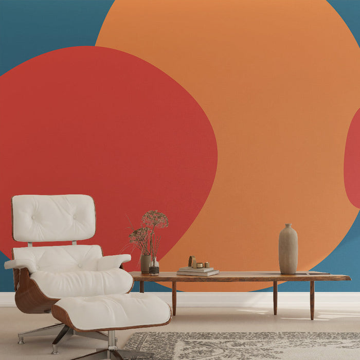 Mural Wallpaper abstract | Colorful organic shapes