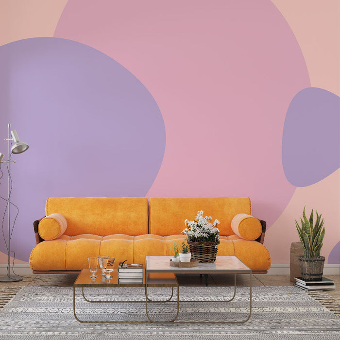 Mural Wallpaper abstract | Modern pastel tones