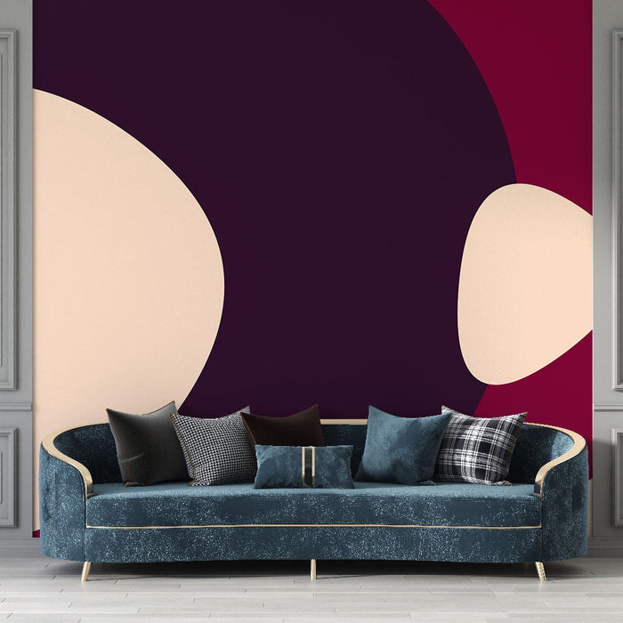 Ταπετσαρία τοίχου | Πολύχρωμα Οργανικά Σχήματα