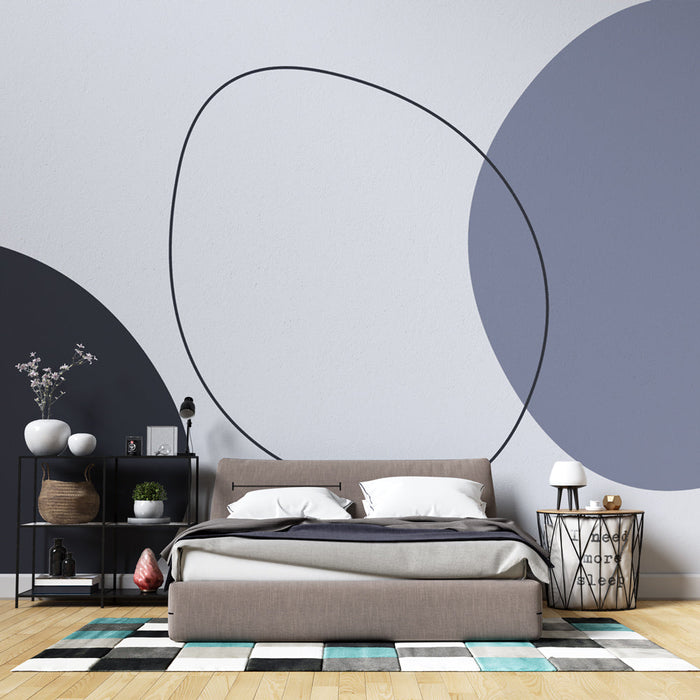 Стенопис тапет | Сиво и черно