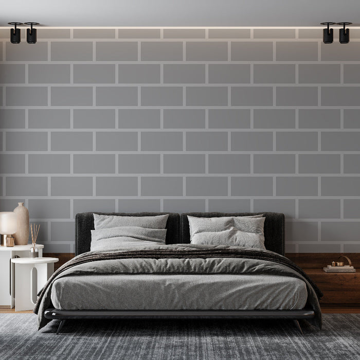 Mural Wallpaper bricks | Gray brick wall design